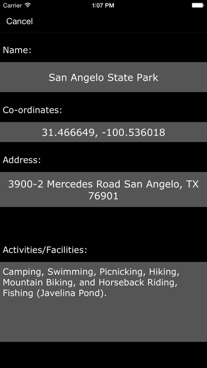 Texas State Parks & Recreation Areas