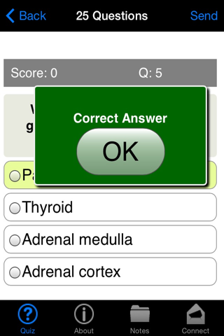 Learning Endocrinology Quiz screenshot 3