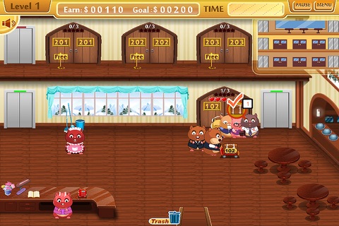 Hamster Hotel Dash-Cute Hamsters Resort Simulation Game screenshot 4