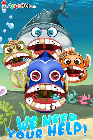 Tiny Clown Fish Virtual Dentist – Tooth Simulator Games for Kids Pro screenshot 3