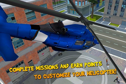 City Helicopter Flight Simulator 3D Full screenshot 4