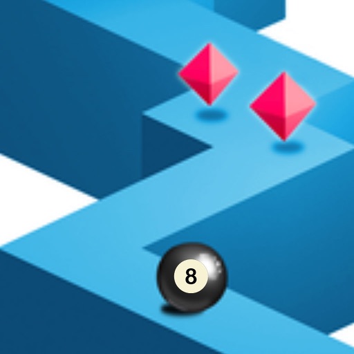 Zig 8 Ball Rush Endless Zag Arrow Line iOS App
