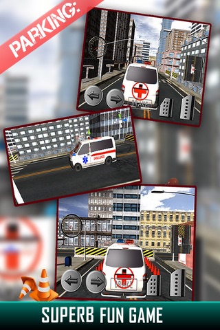 City Ambulance Parking Simulator - Test Your Driving Skill on Emergency Vehicle screenshot 4