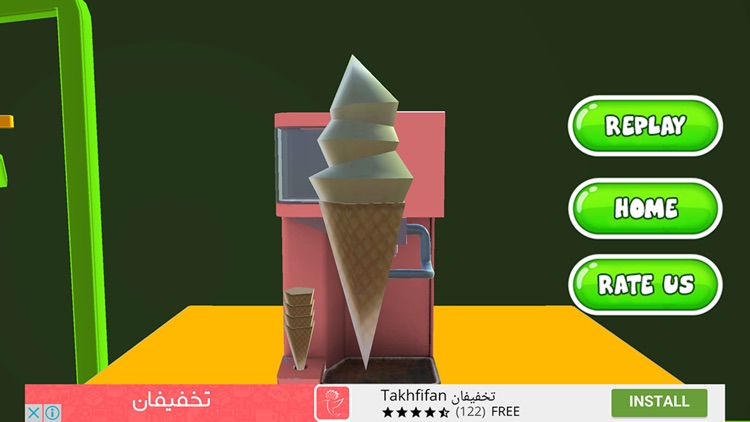 Ice Cream Maker Granny cook - Make waffles & frozen banana icy cone in this cooking kitchen game screenshot-4