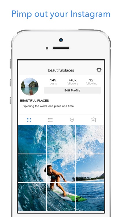 how to break one big picture into grids for instagram