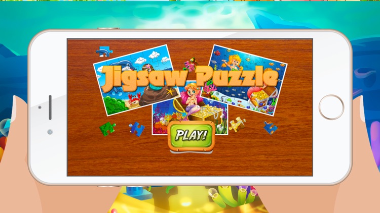 Mermaid Games for kids - Cute Princess Train Jigsaw Puzzles for Preschool and Toddlers