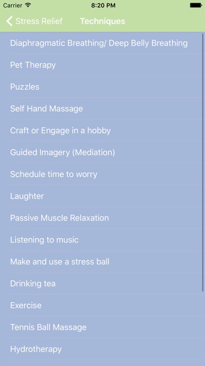 Stress Relief App