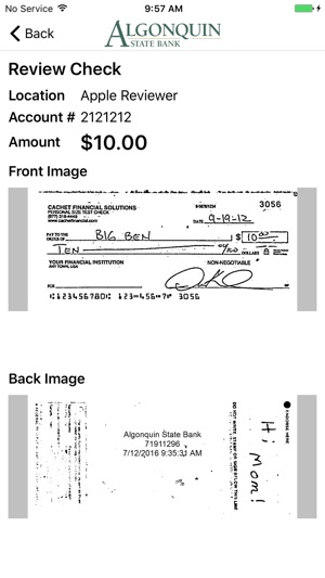 Algonquin State Bank Mobile Deposit(圖5)-速報App