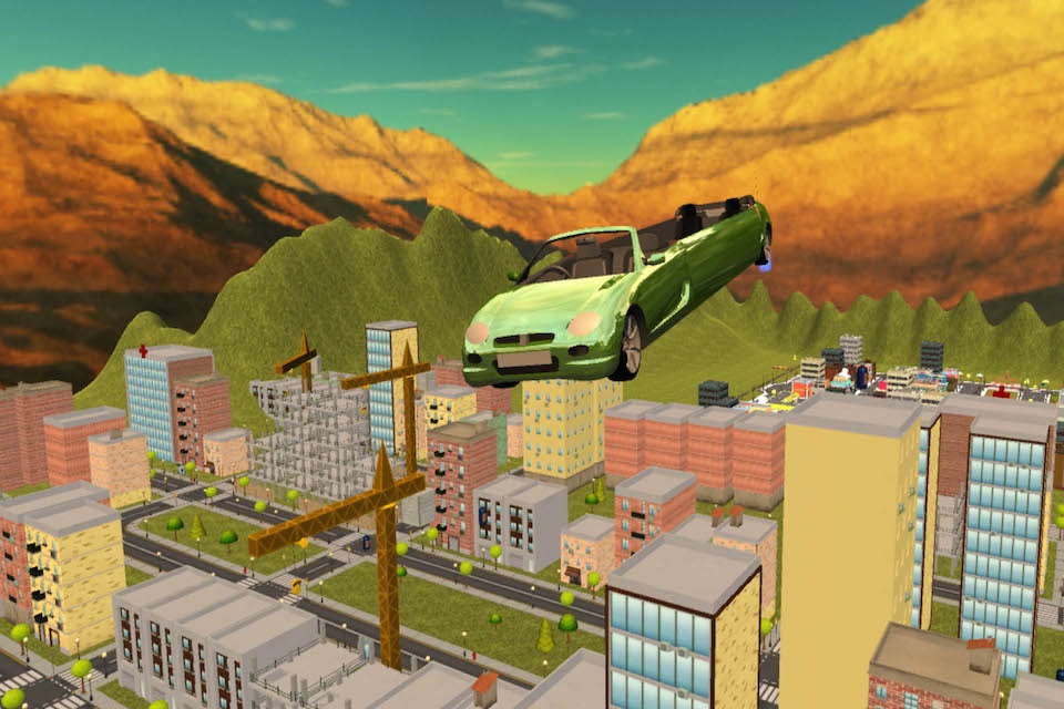 Flying Limo Open Car Edtion Simulator 2016 screenshot 3