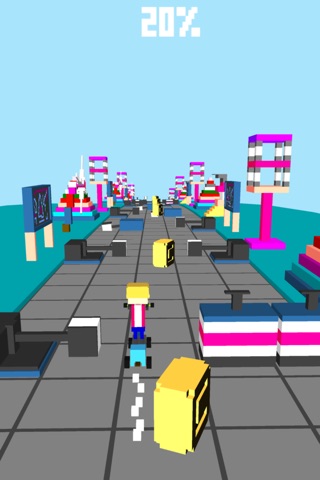 Blocky Pass - Endless Arcade Racing Surfer screenshot 3