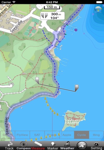 Bayern  HD - GPS Navi Karte für bootfahren angeln und segeln screenshot 2
