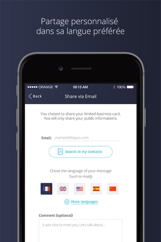 KipYou - First Connected Business Card screenshot 3