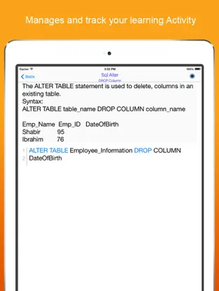 Captura 3 SQL Query - Learn How to create and manage Data Base in SQL! iphone