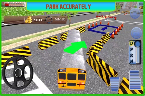 SchoolBus parking Simulator 2016 – Real Bus Driving Mania screenshot 4