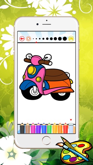 摩托車圖畫書為孩子 - 遊戲繪畫對於學習(圖2)-速報App