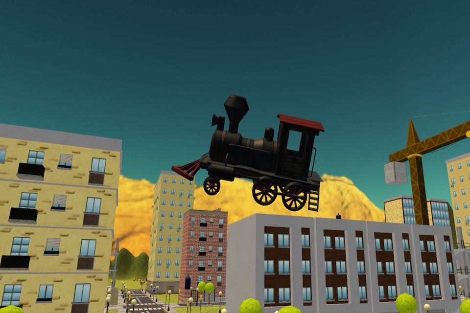 Flying Train Simulator 3D Free 2016 screenshot 4