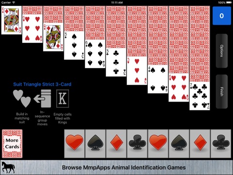 Suit Triangle Solitaire screenshot 2