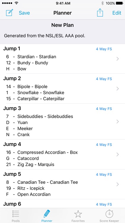 Skydive Planner