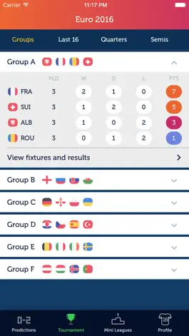 Game screenshot Euro Predictor 2016 hack