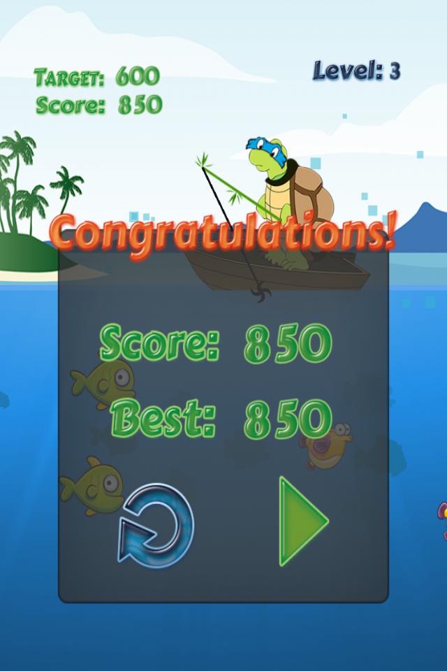 Turtle Fishing Catch a Big Fish in Deep Sea screenshot 4