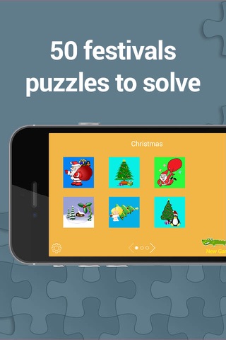 Festival jigsaw puzzle for kids : Chrismas, Easter and  Hallloween puzzles screenshot 3