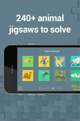 Game screenshot Animal jigsaw puzzle for kids apk