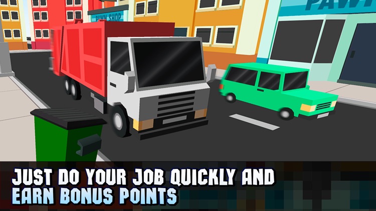 Pixel City Garbage Truck Driver 3D Full