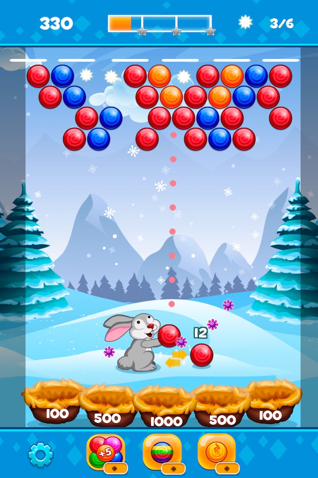 Bunny Bubble Shooter screenshot 2