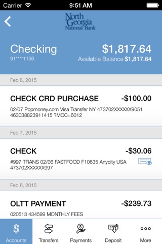 North Georgia National Bank screenshot 4