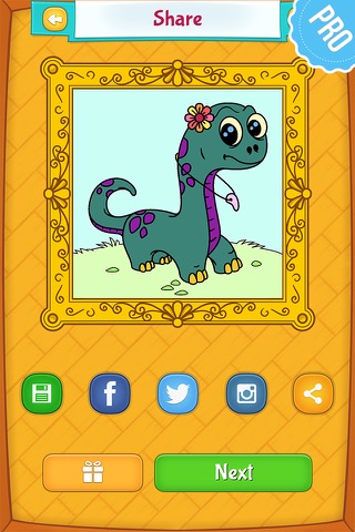 Dinosaur Coloring Pages PRO: Animal Coloring Book for Kids screenshot 4