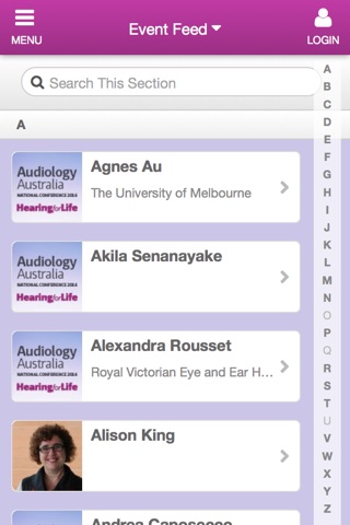 Audiology Australia 2016 screenshot 2