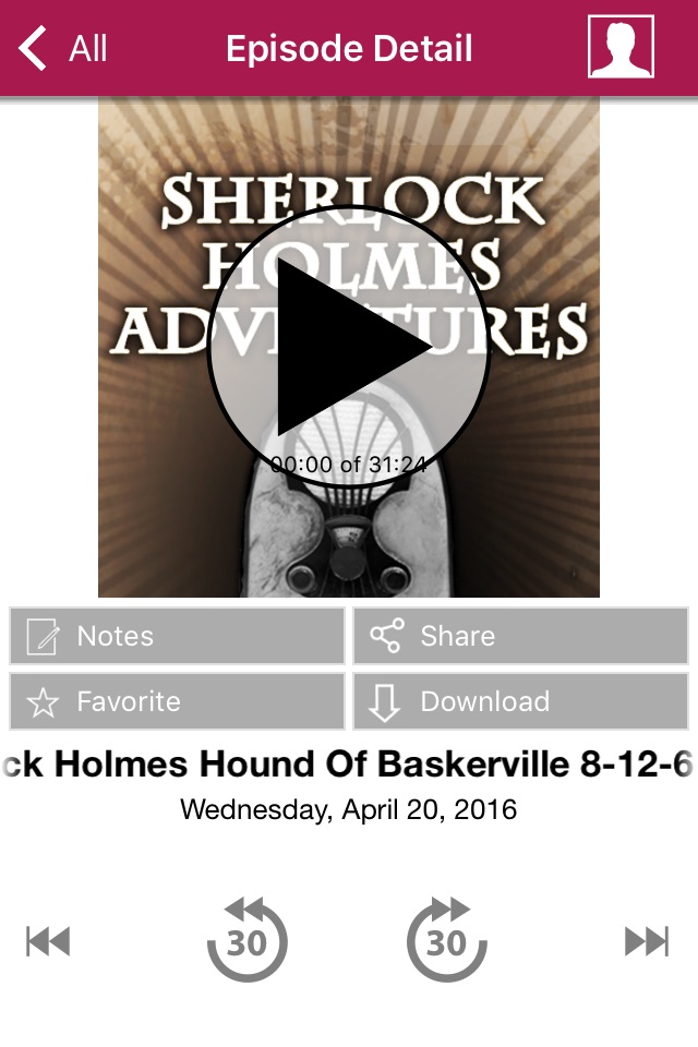 Sherlock Holmes Adventures - Old Time Radio App screenshot 3