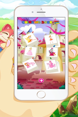プリンセスぬりえ - 子供と幼児のための教育のぬりえゲーム無料のおすすめ画像4