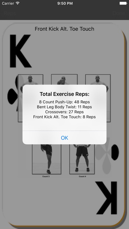 Deck of Cards Workout