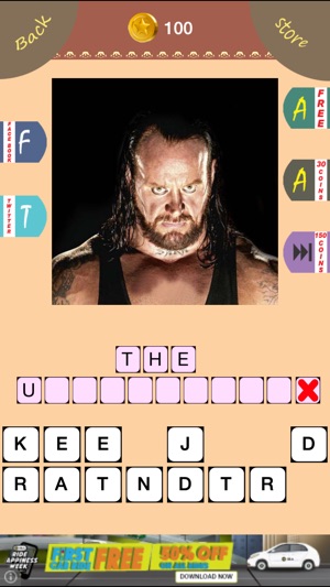 Wrestling Mania : Guess The Wrestler Celebrities Word Quiz E(圖1)-速報App