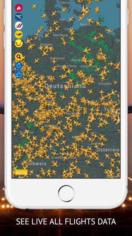 Air DE PRO : Flug tracker für Air Berlin, Condor, Germanwings, Lufthansa, TuiFly Airlines