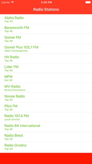 Radio Channel Belarus FM Online Streaming Pro(圖1)-速報App