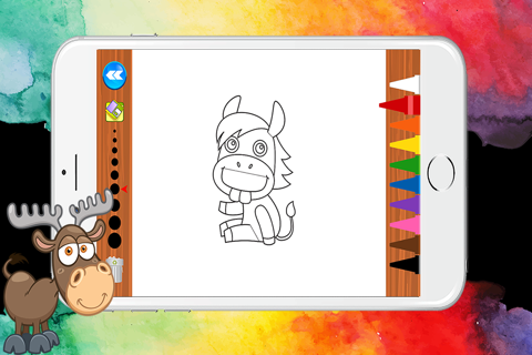 Animal World Coloring Book for Kids Game screenshot 2