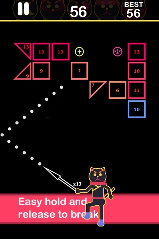 Ballz of ninja cats - shooter games screenshot 3