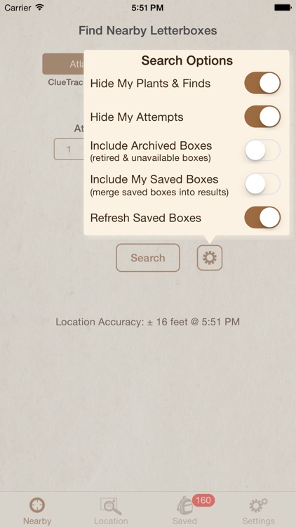 Clue Tracker for Letterboxing