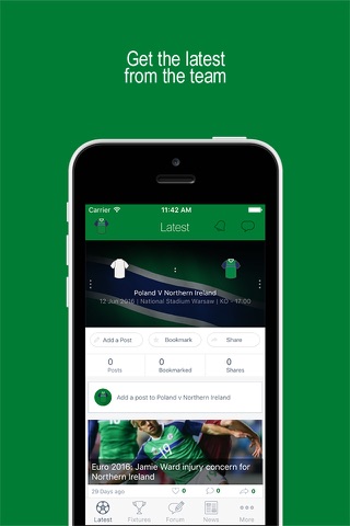 Fan App for Northern Ireland Football screenshot 2