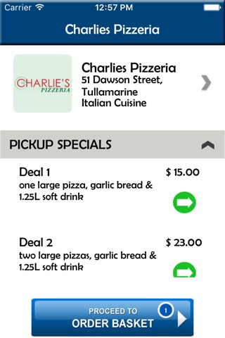Charlies Pizzeria screenshot 3