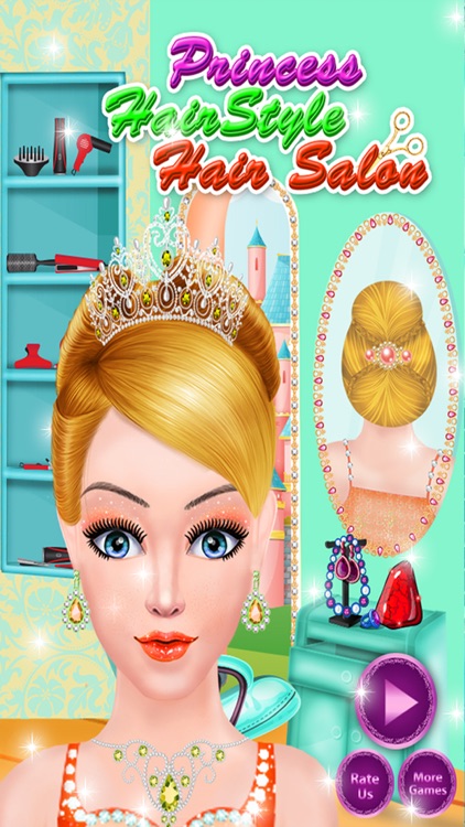 Little Princess Hair Styles Hair Salon Girls Games screenshot-4
