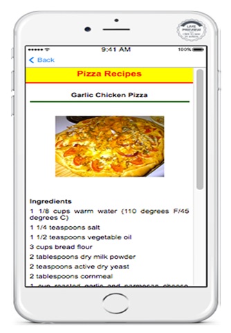 Recipes Pizza screenshot 3