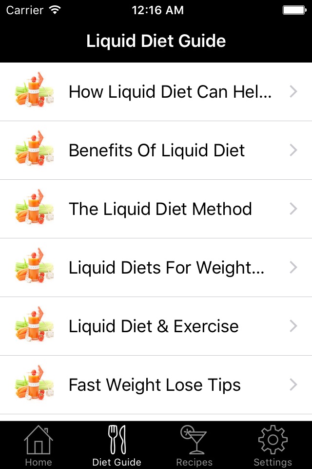 Liquid Diet Guide screenshot 2