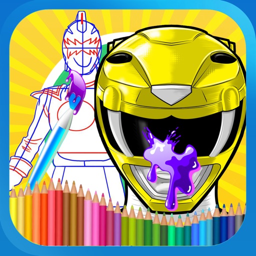 Paint Kids Power Ranger Edition iOS App