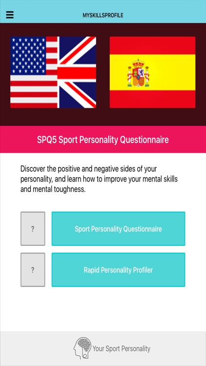 SPQ5 Sport Personality Questionnaire