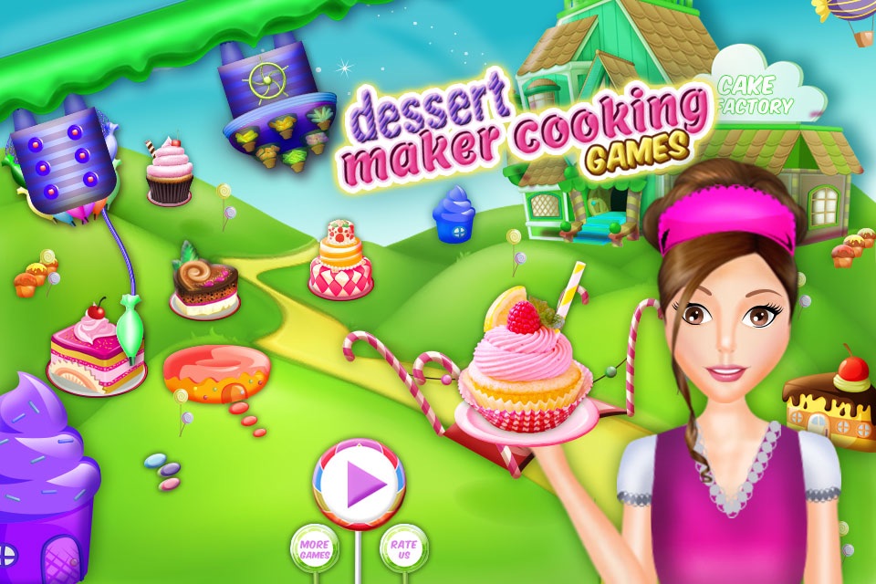 Dessert Sweet Ice Cream Cake, Cupcake & Brownie Maker - Cooking Games For Girls & Kids screenshot 3