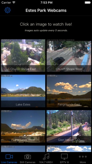 Estes Park Webcams for iPhone