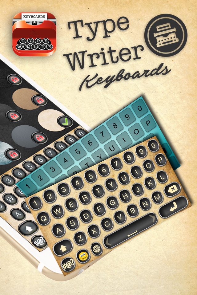 Type-Writer Fonts and Keyboards – Old Fashioned Writing Style with Vintage Theme.s screenshot 2
